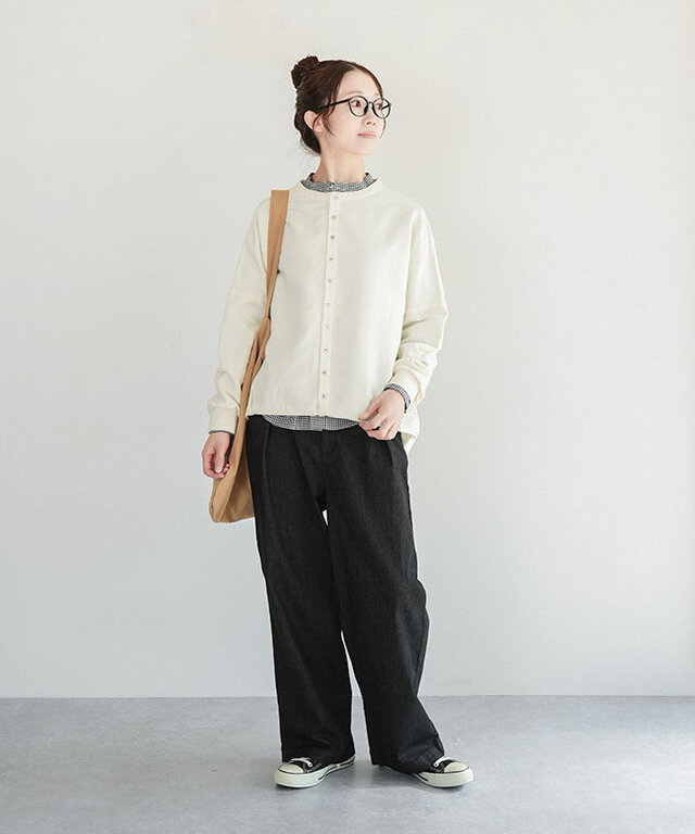 身長:164cm/カラー:01.アッシュホワイト/サイズ:onesize