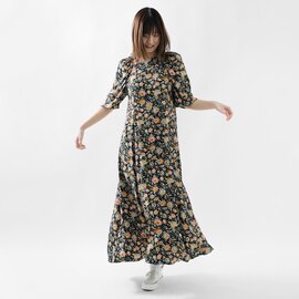 THE SHINZONE｜ラップデザイン オリエンタル フラワー ドレス ワンピース “oriental FLOWER DRESS” 24smsop04-yo