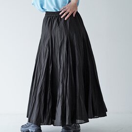 mizuiro ind｜ボリューム フレア スカート プリーツスカート SK 3-260010 ミズイロインド