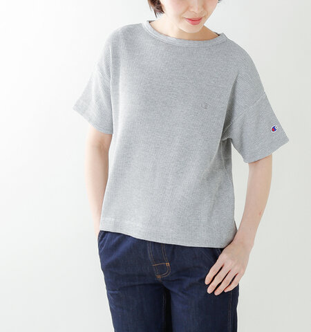 Champion|コットンポリエステルガーメントウォッシュ加工半袖Tシャツ cw-m303-ms