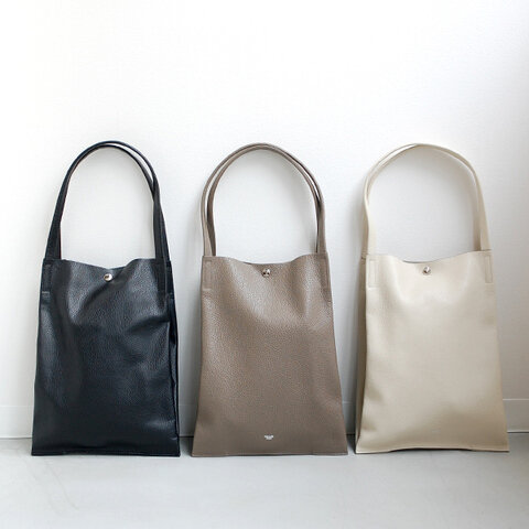 blancle｜S.LEATHER SIDEZIP TACK TOTE　レザートートバッグ
