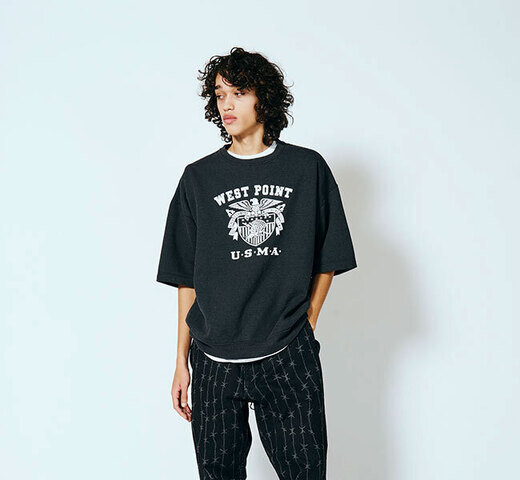 MADE IN STANDARD|MADE IN STANDARD メイドインスタンダード USMA SS SWEAT 半袖スウェット MS25S01500