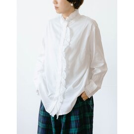 ichi｜フリルシャツ／ホワイト