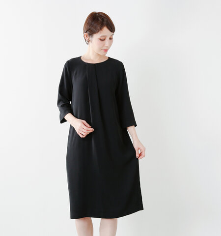 Si-Si-Si|aranciato別注 とろみフロントタックドレープドレス n-2514d-hm