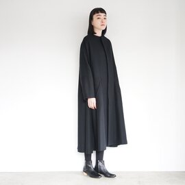 Mochi｜【NEW】no collar coat [black]●