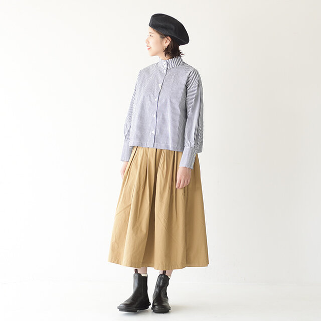 モデル:Kaya / 157cm / 47kg
color : beige(col.301) / size : 1(M)