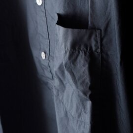 RINEN｜コットン 70/1シャツツイル スタンドカラー プルオーバー ロングシャツ r31301-yo