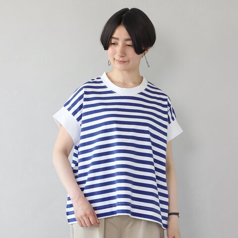 mumokuteki|大人カジュアル デザインボーダーTシャツ