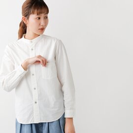 RINEN｜80/2ダウンプルーフ コットン スタンドカラー シャツ r35001-kk