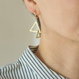 sisam|揺れる山脈モチーフの真鍮ピアス・イヤリング【ギフトおすすめ】【手仕事】 / ヒマラヤピアス・ヒマラヤイヤリング