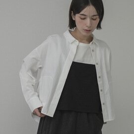 T.Tutie.|コットン起毛ショート丈シャツ/長袖シャツ・コットン・ショート丈・ポケット