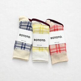 ROTOTO|フレンチ ティータオル パターンソックス