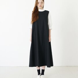 Mochi｜ no sleeve tuck dress [black] ms24-op-02/ノースリーブタックドレス