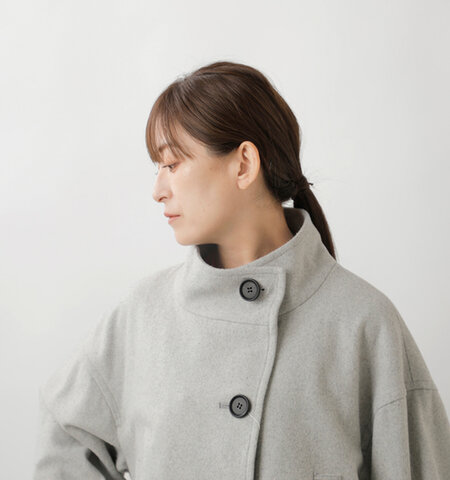 HARRISS|ウール ミックス スタンドカラー ジャケット fc242-07052-mt