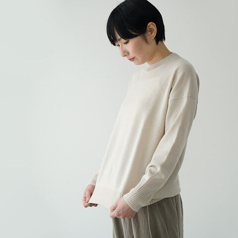 evam eva|エヴァムエヴァ wool pullover ウール プルオーバー E263K065 ニット