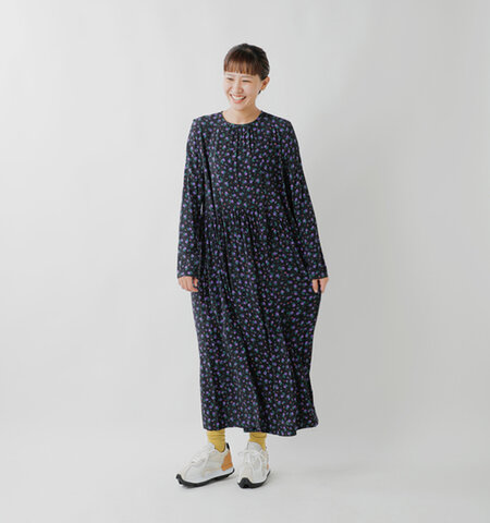 THE SHINZONE｜パープル フラワー ドレス ワンピース “PURPLE FLOWER DRESS” 23amsop01-fn