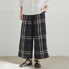 TUTIE.|コットンリネンパナマチェックパンツ