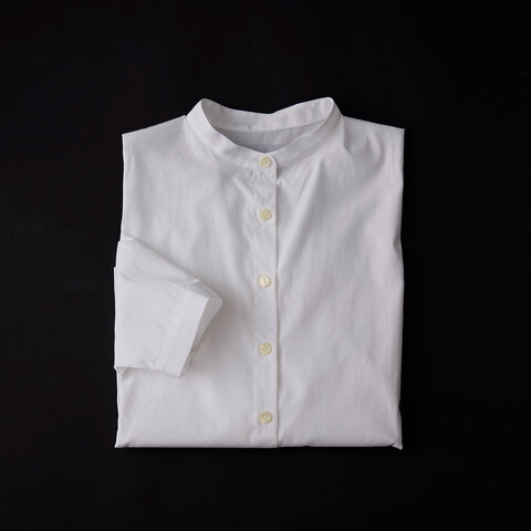 STAMP AND DIARY|プレミアムクロスギザ スタンドカラービッグシャツ