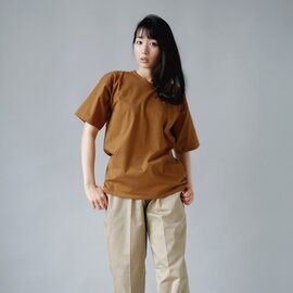 Olde H & Daughter｜スビンコットンクルーネックTシャツ ug001