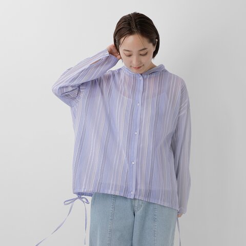 DIARIES|コットン ストライプ フード シャツ sa112414-nk