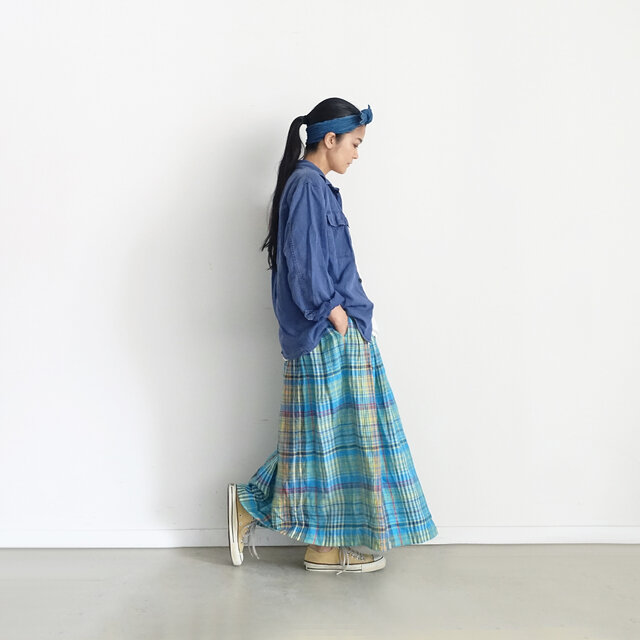 Model 158cm、Turquoise 着用