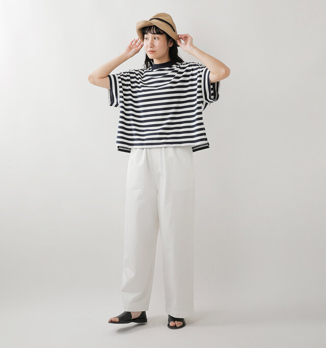 model mayuko:168cm / 55kg
color : navy border / size : 1
