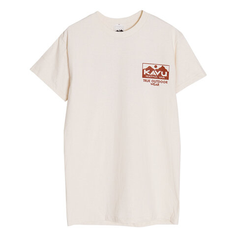 KAVU｜トゥルー ロゴ ティー True Logo Tee 半袖 プリントTシャツ カットソー ユニセックス メンズ 19821842 カブー