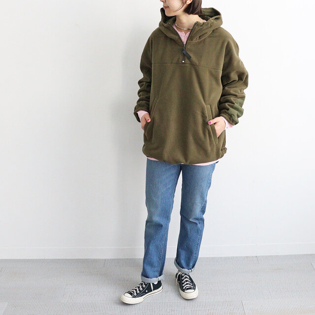オリーブ / メンズS 着用、モデル身長:167cm