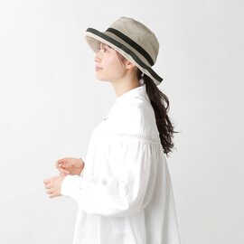 Chapeaugraphy｜綿麻シャンブレー/リネンオックス キャペリンハット  帽子 シャポーグラフィー 022o-mn