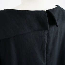 Mochi｜sailor linen dress [black]