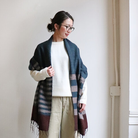 KHATA|ストール STRIPE・PANEL STRIPE