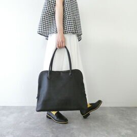 kalsac|Silva Tote Bag Leather noir Silvaトートバッグ(6111-0750)カルサック