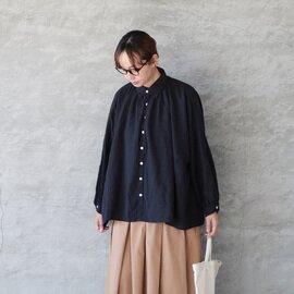 CUORE STORE|テンセルリネンふんわりギャザーシャツ
