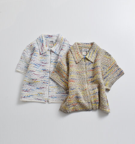 COOHEM|KOUHEN サマーツイード ニット シャツ 11-262-015
