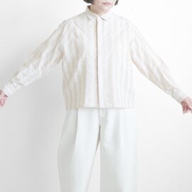 GRANDMA MAMA DAUGHTER｜ドビーストライプショートシャツ GS2414121