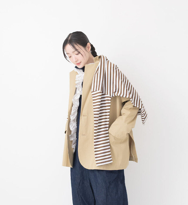 color : BROWN BORDER , model : 162cm