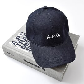 A.P.C.｜デニムキャップ“CASQUETTE CHARLIE” 帽子 アーペーセー 25085-1-09010-yo 