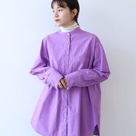 yuni|コットンキャッチワッシャーmoe sleeves back ribon ブラウス 1701BL008261 1701BL001252