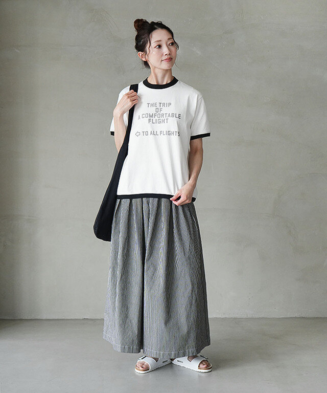 身長:164cm / カラー:off white×black / サイズ:FREE