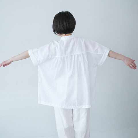 koton｜ラミーコットンオープンカラーシャツ