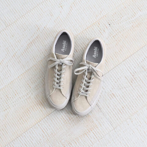 ASAHI|BELTED LOW SUEDE -GRAY GRAY