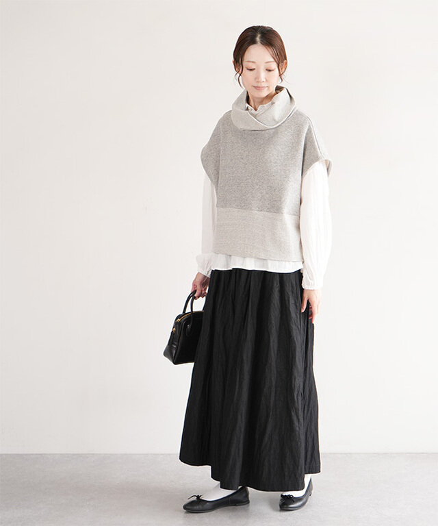 身長:164cm / カラー:61 ブラック / 着用サイズ:M