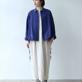 yuni｜ハイツイストコットンリネン　ドローシングシャツジャケット 1701BL015241