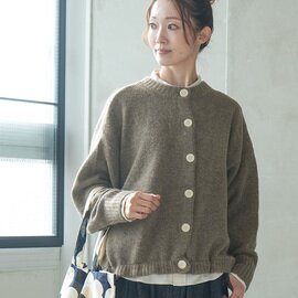 mao made|ヤクフィールバックタックドロストコードカーディガン レディース トップス 551122