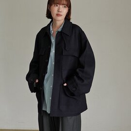 nicholson&nicholson| ジャケット ミリタリージャケット ウールツイル アウター エルボーパッチ GRETA-WO ニコルソンアンドニコルソン