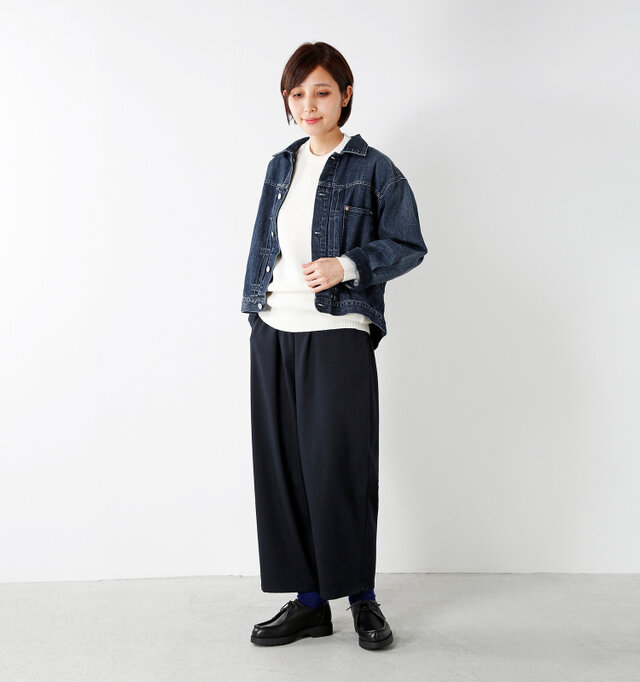 model yama:167cm / 49kg
color : navy / size : 1