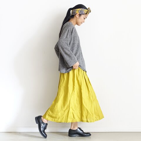 ichi Antiquités｜Italy Linen Skirt