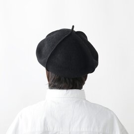 Chapeaugraphy｜縮絨ウール 変形 バスクベレー帽 20006o-tr