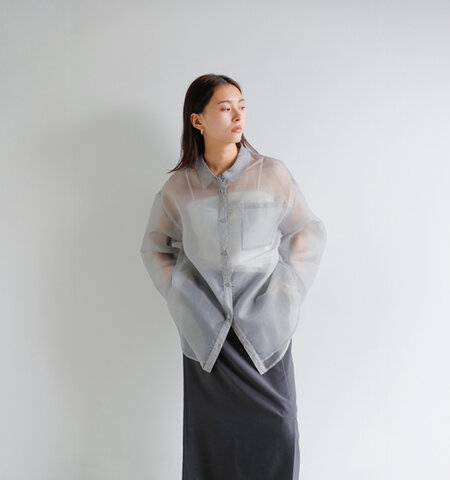 anuke|シアー レイヤード シャツ “Sheer Layered Shirts” 62520419
