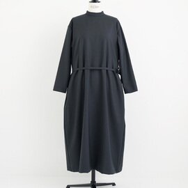 Mochi｜high neck dress [dark moss grey]